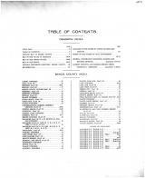 Table of Contents, Benzie County 1915 Microfilm
